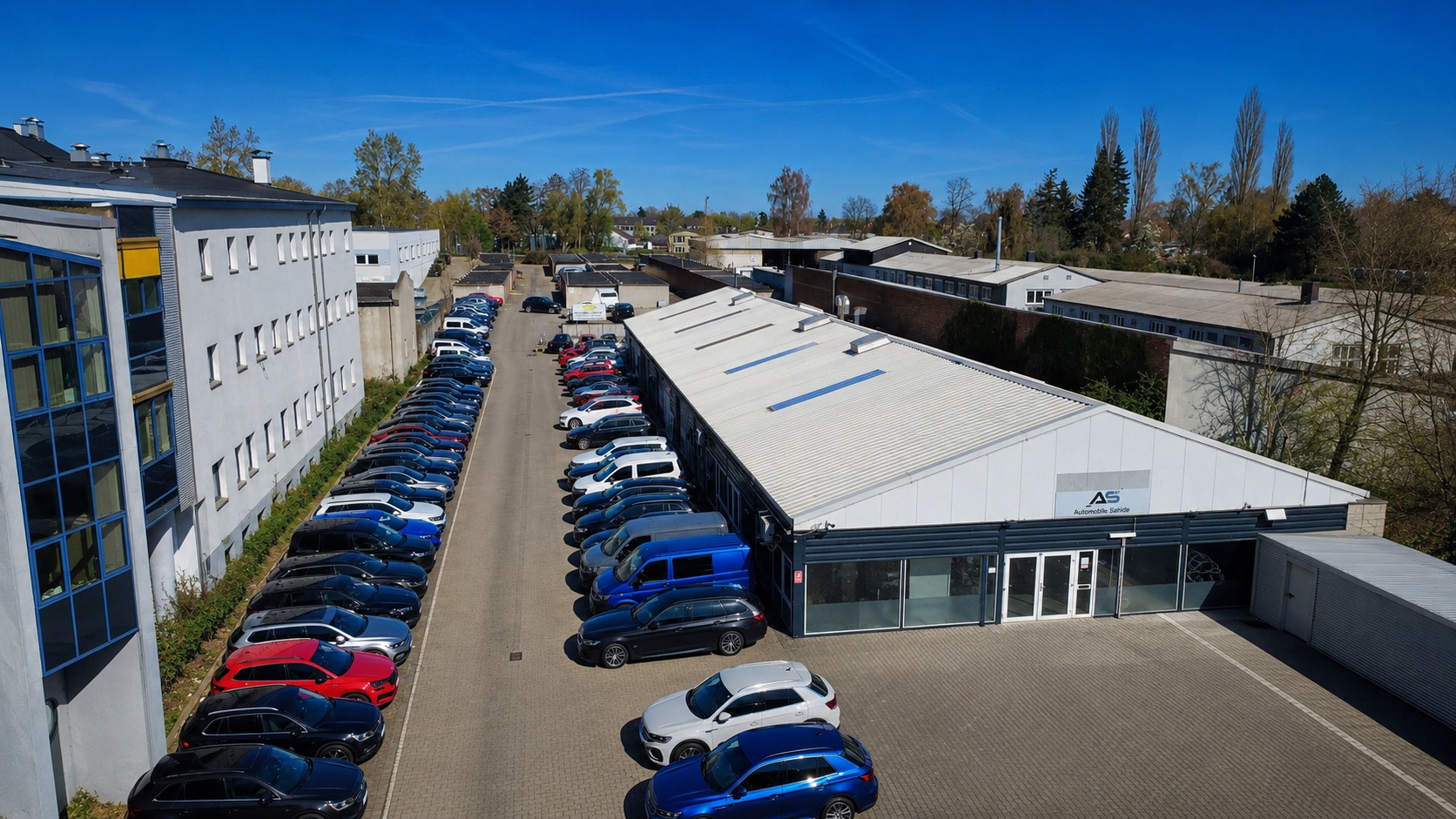 Drohnenaufnahme des Rauch Garagenhofs in Braunschweig